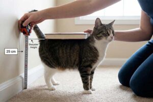 cat measuring guide for car seat