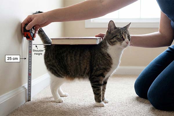 cat measuring guide for car seat