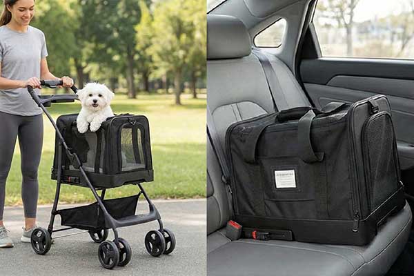 AERO 3 in 1 pet stoller with carrier