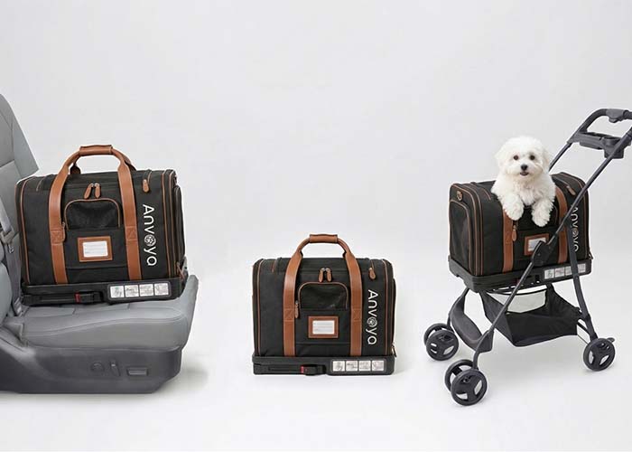3-in-1 ISOFIX Pet Travel System configurations