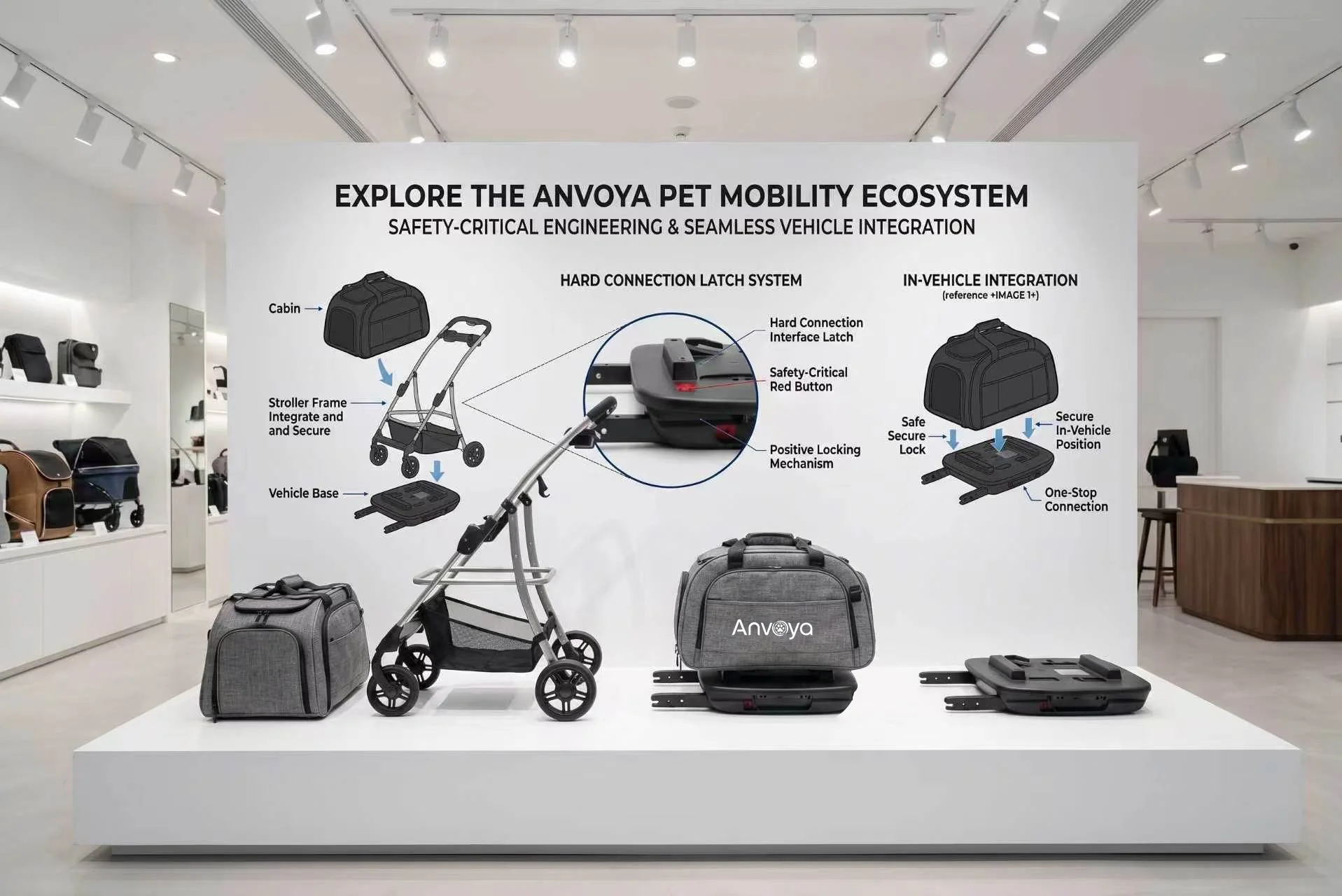 launch story for car walk carry pet travel system