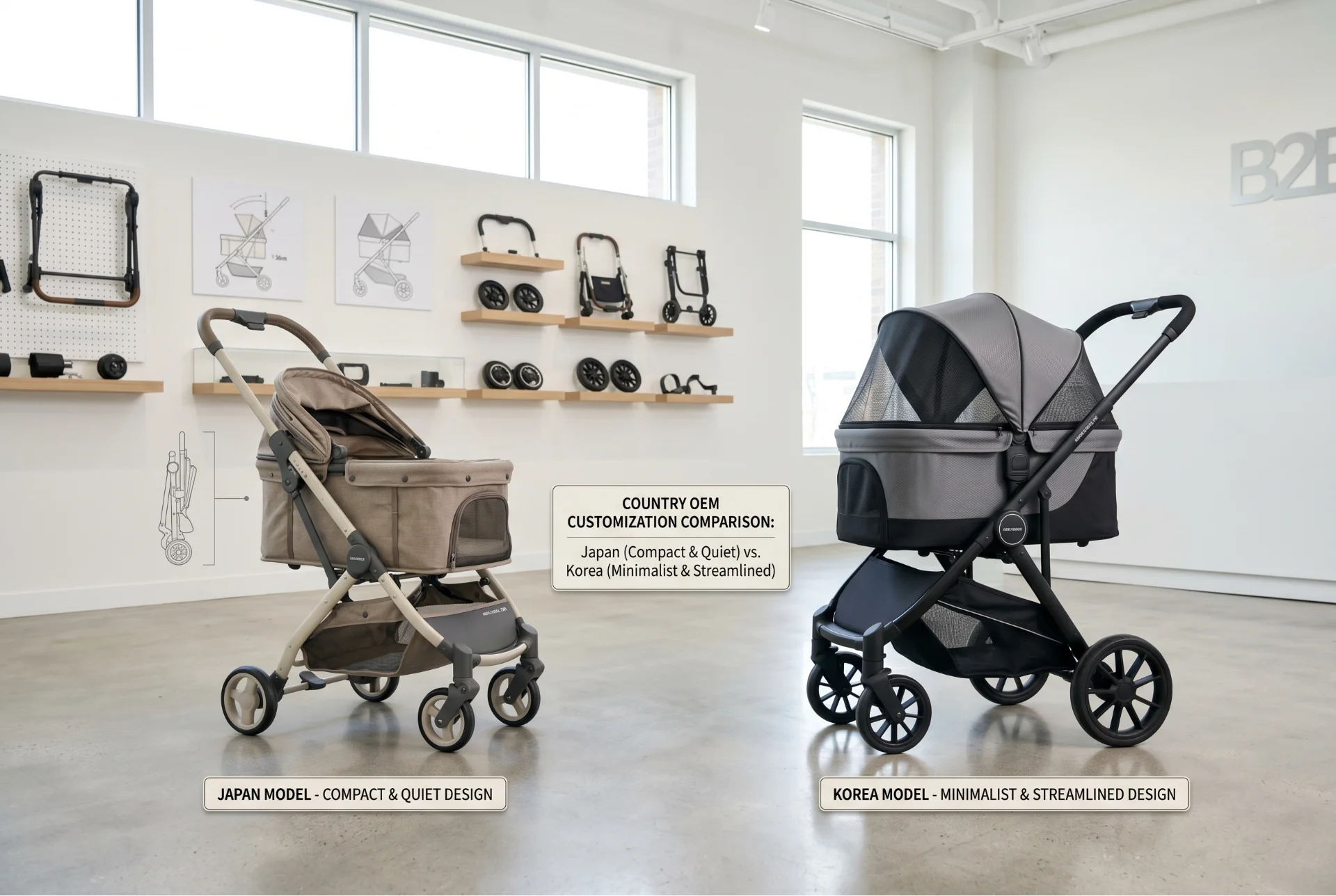 Japan and Korea pet stroller market differences