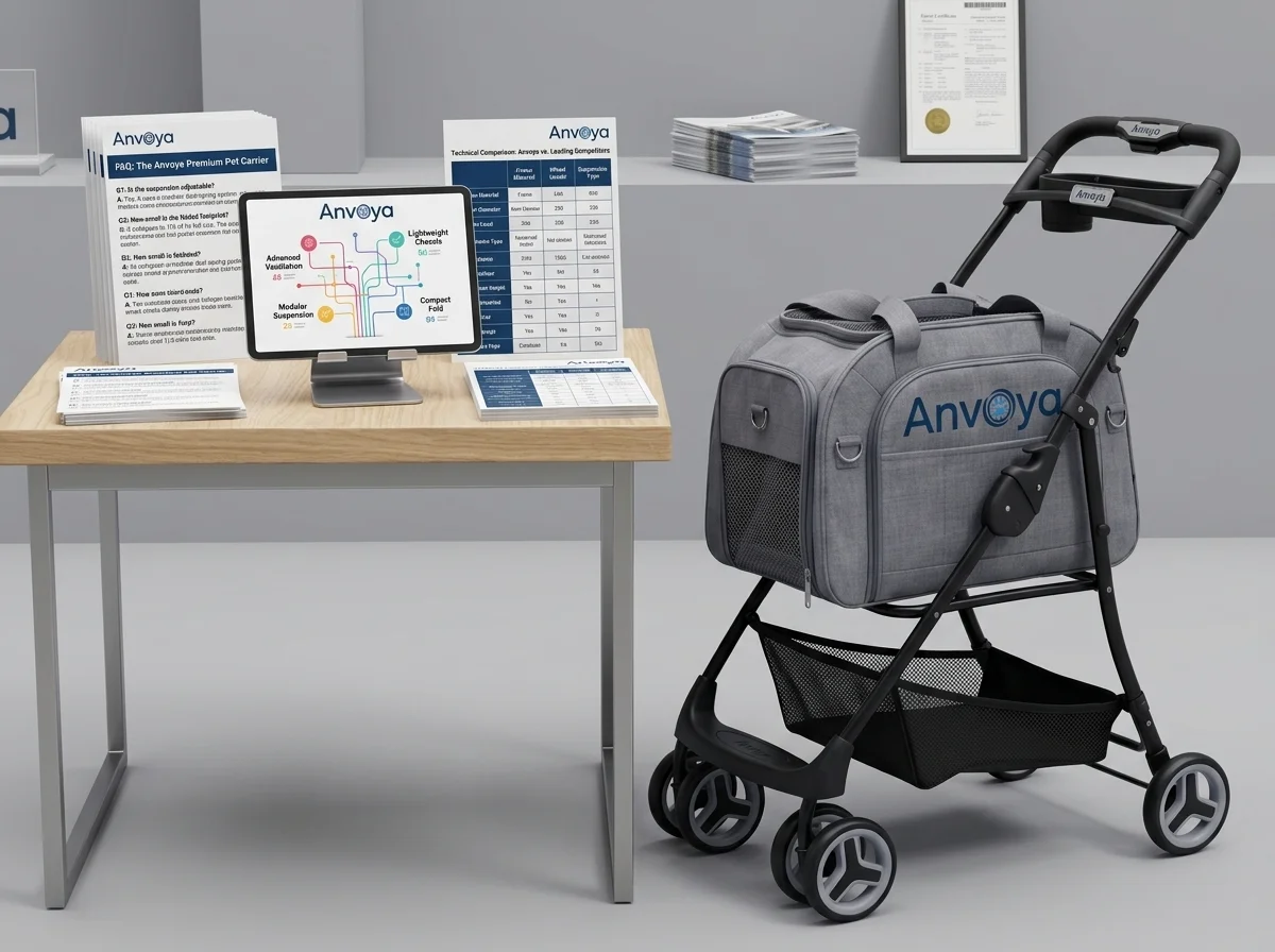 retailer sales materials for pet stroller and carrier system