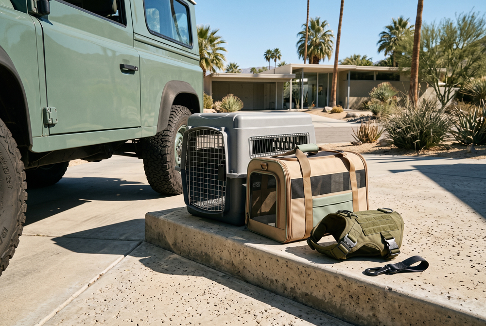 secure dog in car with dog seat belts harness carrier and crate