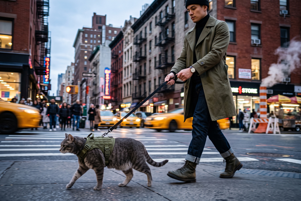 transport a cat without a carrier using secure restraint