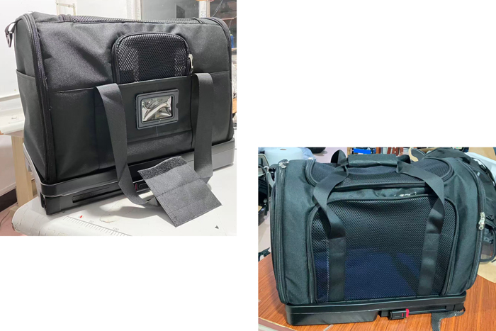 custom pet carrier sampling stages before production approval