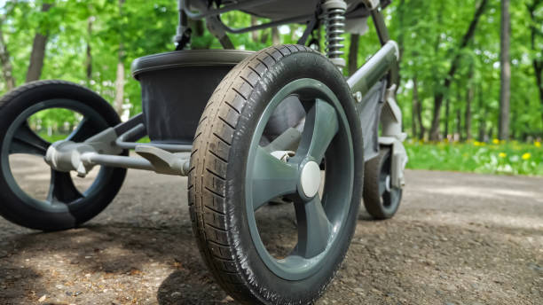 larger pet stroller wheel size for parks and uneven paths