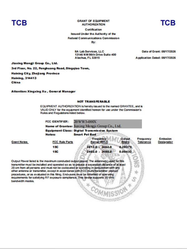 Certificate document