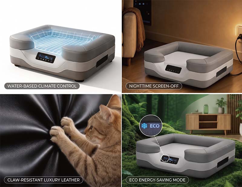 Illustration area for pet bed product details